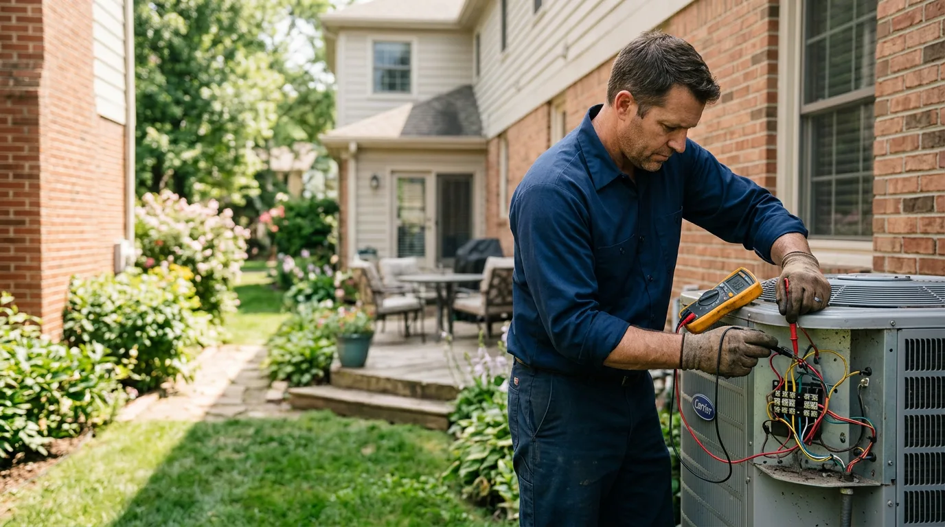 HVAC technician working near New Orleans, LA